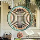 TUOKING Mandala Wind Spinners Outdoor Metal 3D Hanging Art Wind Spinner 12 Inch Stainless Steel for Yard and Garden Decoration Worth Gift for Women by GreenHaven Gardens