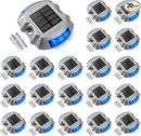 VOLISUN Solar Deck/Dock Lights, 20-Pack Led IP67 Waterproof Outdoor Warning Step Lights for Driveway Sidewalk Garden Pathway Yard (Blue) by CozyNest Decor