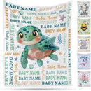 Ship Next Day, Personalized Baby Blanket – Printed in USA, Custom Baby Blanket for Boys & Girls, Baby Blanket with Name, Baby Shower, Easter, Christmas, Birthday Newborn & Toddler Gifts, Baby Gifts by TinyTreasures Baby Boutique