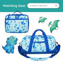 Wildkin JumpOff Jo 12-inch Kids Backpack – Lightweight, Durable Toddler Bag - Blue Dino by TinyTreasures Baby Boutique
