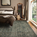 Washable Living Room Area Rug: 8x10 Rugs for Bedroom Vintage Stain Resistant Non Slip Low Pile Lightweight Boho Carpet for Kitchen Dining Room Farmhouse Kids Room Nursery by TinyTreasures Baby Boutique