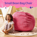 Bean Bag Chairs Teardrop Bean Bag Chair Beanbag Chair with Memory Foam Filled Machine Washable Cover for Living Room, Bedroom (Small,Pink) by TinyTreasures Baby Boutique