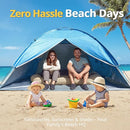 CAMEL CROWN Beach Tent UPF 50+ Sun Shelter for 2/3/5/6 Person, Lightweight Portable Sun Shade with Sand Anchor, Family Beach Day & Outdoor Adventures by TinyTreasures Baby Boutique