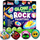 Rock Painting Kit- Glow in The Dark Rock Kit, Arts and Crafts for Kids Ages 6-12, Art Supplies Toy, Kids Craft Paint Kits, Arts & Crafts for Boys Girls Birthday Party Gift Toy by TinyTreasures Baby Boutique