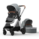 Mompush Ultimate 2 Baby Stroller for Infant and Toddler with Newborn Mode and Reversible Seat, All-Terrain Stroller with All-Wheel Suspension, Includes Car Seat Adapter and Large Storage Basket by TinyTreasures Baby Boutique