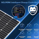 SOLPERK Solar Panel Kit 50W 12V, Solar Battery Trickle Charger Maintainer with Upgrade Waterproof Controller for Boat Car RV Motorcycle Marine Automotive (Without Mounting Bracket) by CozyNest Decor