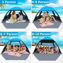 Gorich Beach Tent Sun Shelter for 3/4-5/6-7/8-10 Person with UPF 50＋ UV Protection, Lightweight & Easy Setup Beach Shade Canopy, Portable Beach Shade Tent Beach Cabana by TinyTreasures Baby Boutique