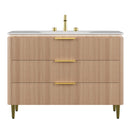 Amara 48'' Bathroom Vanity & Sink with Carrara Finish by HouseOfZazla