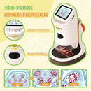Microscope for Kids, 1000X HD Pocket Kids Microscope, 2.1'' LCD Screen Mini Micrscope for Kids 8-12, Science Mini Scope Toy Kits, Handheld Miniscope Educational Gifts for Kids, 32 GB TF Card Included by TinyTreasures Baby Boutique