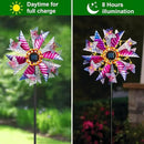 Solar Wind Spinner Outdoor, 360° Metal Large Butterflies Wind Sculpture with Outdoor Kinetic Windmills with Vine String LED Lights for Decor Garden Patio, Lawn & Yard by CozyNest Decor