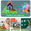 150 PCS Magnetic Blocks - Magnetic Building Block with 6 Baseplate, Stacking Magnets for Kids, Sensory Toy for Toddlers STEM Learning, Birthday Gifts for 3+ Years Old Boys Girls by TinyTreasures Baby Boutique