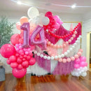 Pastel Pink Quick Link Balloons, 60PCS 10 Inch Baby Pink Linking Balloons for Making Balloon Wall Heart Arch, Tails Balloon for Girls Wedding Birthday Baby Shower Valentine's Party Decorations by CozyNest Decor