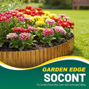 Corrugated Metal Garden Edging, 6"×20Ft Durable Landscape Border for Garden, Lawn, Flower Beds and Paver Edging (Rusty) by GreenHaven Gardens