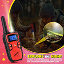 Wishouse Walkie Talkies for Kids Rechargeable Long Range,Xmas Birthday Gift for 4 5 6 7 8 9 Year Old Boys Girls,Hiking Gear Camping Games Cool Toys with NOAA,SOS Siren,Lamp,Lanyards,Easy to Use,2 Pack by TinyTreasures Baby Boutique