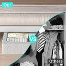 3PCS Under Bed Storage Bins with Metal Frame, Linen Fabric Frame Storage Box Clothes Organizer Bins, Underbed Container with Clear Window (Light Grey, 23.6 x 13 x 6IN) by CozyNest Decor