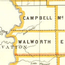 Vintage Map of South Dakota 1876