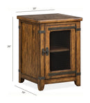 Chesterfield - Chairside End Table - Farmhouse Timber