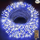 KNONEW 403FT 1000 LED Christmas Lights Outdoor String Light with 8 Modes and Timer Memory Waterproof Fairy Lights Decorations for Xmas Tree Yard Wedding Backdrop Decor(Blue and White) by GreenHaven Gardens