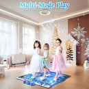 Dance Mat, Ice and Snow 6-Button Princess Dance Mat for Kids Ages 4-8, Bluetooth Music Control, 13 Built-in Music, 6 Game Modes, 3-10 Year Old Girl Gifts by TinyTreasures Baby Boutique