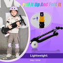 3-Wheel Light-Up Kids Scooter, 20 Different Light Patterns,Three Adjustable Heights,Lean to Steer, Balance Scooter for Ages 3-8 by TinyTreasures Baby Boutique
