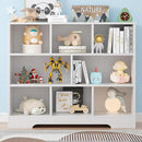 Book Shelf Set of 2, 8 Cubes Storage Organizer, 3-Tier Open Bookshelf Wooden Bookcase, Freestanding White Bookshelf Cube Shelf for Bedroom, Living Room by CozyNest Decor