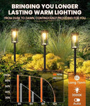 Solar Pathway Lights Outdoor,8 Pack Bright Solar Lights Outdoor,IP65 Waterproof Solar Garden Lights Solar Powered Landscape Lighting for Yard Patio Walkway Driveway Pathway (Warm White) by CozyNest Decor