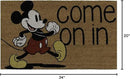 Gertmenian Disney Mickey Mouse Coir Doormat - 2x3 Welcome Mat (2-Pack), Ideal for High Traffic Areas in Front Door, Garage, Entryway - Love/Hello, 47533 by CozyNest Decor