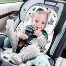 2 in 1 Infant Car Seat Insert, Car Seat Head Support Baby Girls Boys, Soft Newborn Carseat Insert Cushion, Perfect for Carseats, Strollers, Swings (White Animals) by TinyTreasures Baby Boutique
