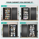 SISESOL Black Storage Cabinet,71" Tall Pantry Cabinet,Kitchen Pantry Storage Cabinets with 2 Doors and 6 Shelves,Wide Deep Metal Food Cupboard for Home,Kitchen,Dining/Living Room by CozyNest Decor
