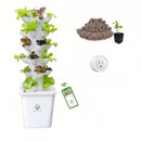 Hydroponic Growing System Kit - Indoor Smart Hydroponic Vertical Garden,Hydroponic Vegetable System,30 Pods,with Pump System and Automatic Timer, White by GreenHaven Gardens