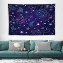 HZOHNAGO Boho Sun Moon Tapestry Purple Blue Sun Stars Galaxy Pattern Printed Wall Tapestry Wall Hanging for Bedroom Living Room Dorm 90" W x 60" H by CozyNest Decor