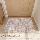 2x3 Entryway Area Rugs: Washable Neutral Abstract Small Rug Door Mat Non-Slip Soft Low Pile Indoor Carpe for Entrance Kitchen Front Door Bathroom Entry Kids Room - Red Brown by TinyTreasures Baby Boutique