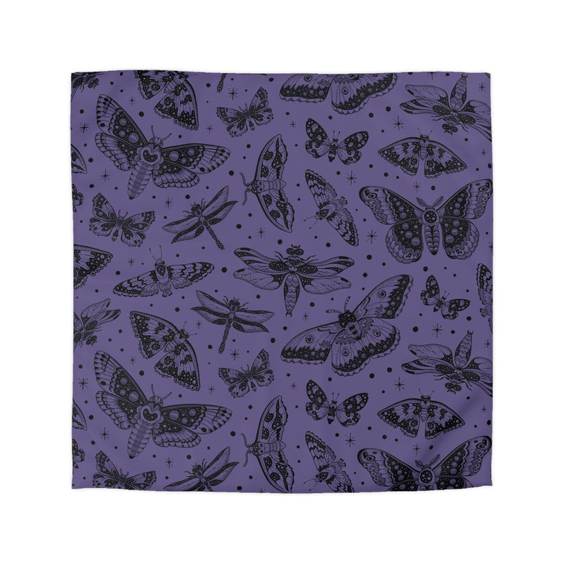 "Moth Kingdom" Microfiber Duvet Cover