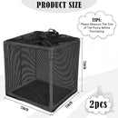 2 PCS Pond Pump Filter Bag, 7 Inch Pond Filter Box with Drawstring, Anti-Clogging Pump Barrier Bag Pump Mesh Bag for Outdoor Water Ponds Filters Pond Biological Filters by GreenHaven Gardens