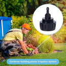PAGOW Drip Irrigation Kit, 1/4 inch Fittings, Hose Adapter, Garden, Lawn, Black (6pcs Connector, 6 Washer) by GreenHaven Gardens