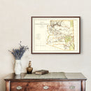 Vintage Map of Arizona 1876