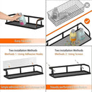 PUSDON Metal Wall Hanging Basket 2 Packs DIY Suitable for Multiple Scenes - Black Hollowout 12.6in by CozyNest Decor