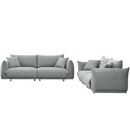 3-seater + 2-seater combination sofa Modern Couch for Living Room Sofa,Solid Wood Frame and Stable Metal Legs, 4 Pillows, Sofa Furniture for Apartment