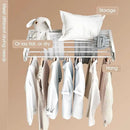 Wall Mounted Drying Rack,Drying Rack Clothing,Collapsible Hanging Racks for Laundry(35.5"-White) by CozyNest Decor