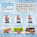 Ice Maker Commercial Ice Machine 200 lbs /24H, 33 lbs Large Storage Capacity Bin, Under Counter or Freestanding Ice Cube Makers Stainless Steel for Restaurant Bar Cafe by CozyNest Decor