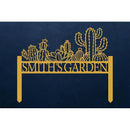 Personalized Cactus Metal Garden Sign, Large Garden Decoration Metal Sign with Stakes, Custom Gardener Family Name Sign, Cactus Decor for Outdoor, Patio Decorative, Yard Art, New Home Gift by CozyNest Decor