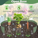Olive Green 4x2x0.9ft Raised Garden Bed, Deep Metal Garden Bed, Large Galvanized Raised Garden Beds Outdoor, Raised Planter Box Kit for Vegetables, Flowers, Fruits by GreenHaven Gardens