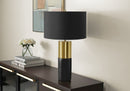 Lighting, Table Lamp, Concrete, Contemporary - Black / Gold by HouseOfZazla