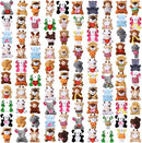 Zhanmai 100 Pcs Mini Plush Stuffed Animal Bulk Small Animal Toys Keychain Party Favors Easter Egg Stuff for Kids Birthday Valentine Carnival Classroom Prizes Gift Goodie Bag Filler (Forest Animals) by TinyTreasures Baby Boutique
