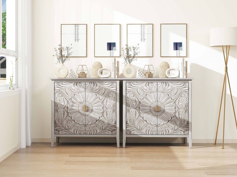 2 Door Cabinet, American Furniture, Suitable for Bedroom, Living Room, Study