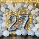 RUBFAC 129pcs Gray Balloons Different Sizes 18 12 10 5 Inches Matte Grey Latex Balloon Garland Arch Kit for Birthday Party Graduation Baby Shower Wedding Holiday Decoration by TinyTreasures Baby Boutique