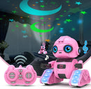 Robot Toys for Boys and Girls, Rechargeable Remote Control Robot with Auto-Demonstration, Light Projection, Dance Moves, Music, and Gesture Sensing –Toy Robot Gifts for 3,4,5,6 year old Girls (Pink) by TinyTreasures Baby Boutique
