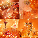 Battery Operated String Lights, 2 Pack With Remote Timer - 8 Modes Waterproof Lights for Bedroom, Garden, Party, Xmas Tree Indoor Outdoor Decorations (Orange, 36) by GreenHaven Gardens