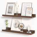 Floating Shelves for Wall, Picture Ledge Shelf 24 Inch Solid Wood Set of 2, Rustic Wall Shelves with Lip, Kids Bookshelf, Photo & Picture Live Edge Floating Shelves for Bedroom, Living Room, Kitchen by CozyNest Decor