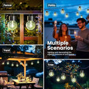 Hanging Solar Lights Outdoor,New Upgraded Moving Led Beads,Solar Powered Waterproof Lighting,12 Pack Hanging Globe Solar Lights for Garden Yard Patio Fence Christmas Decoration (Warm White) by GreenHaven Gardens